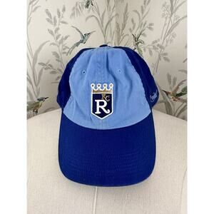 Vintage Kansas City Royals Hat Cap Strap Back Blue Adjustable Baseball MLB Nike